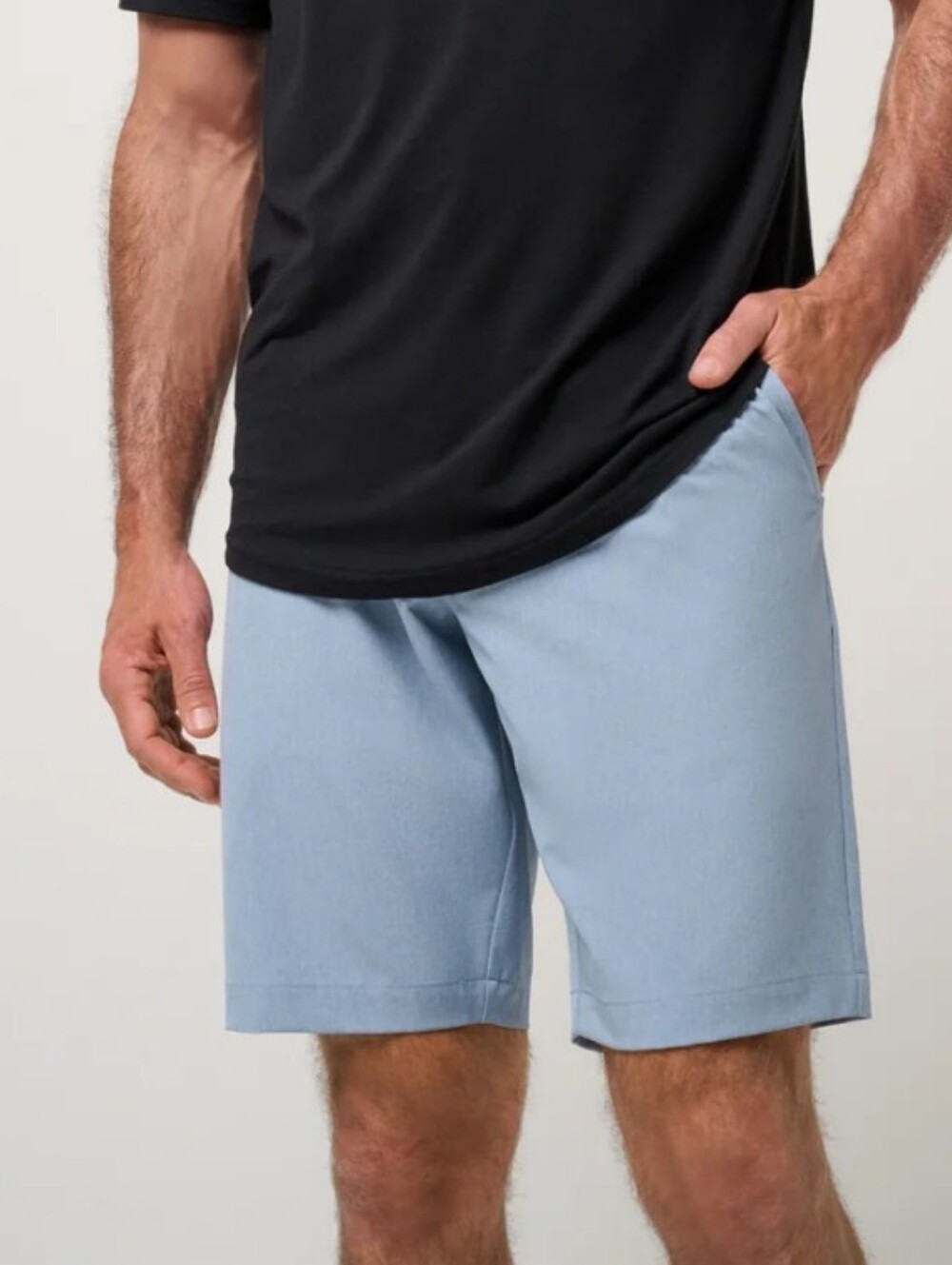 Travis Mathew Beck 2.0 Light Blue Flat Front Men’s Shorts 34